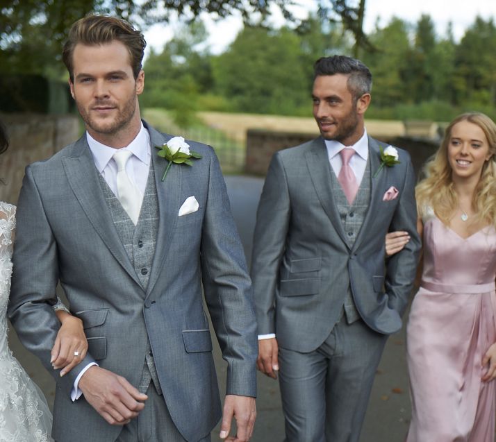 Classic modern men's wedding suits